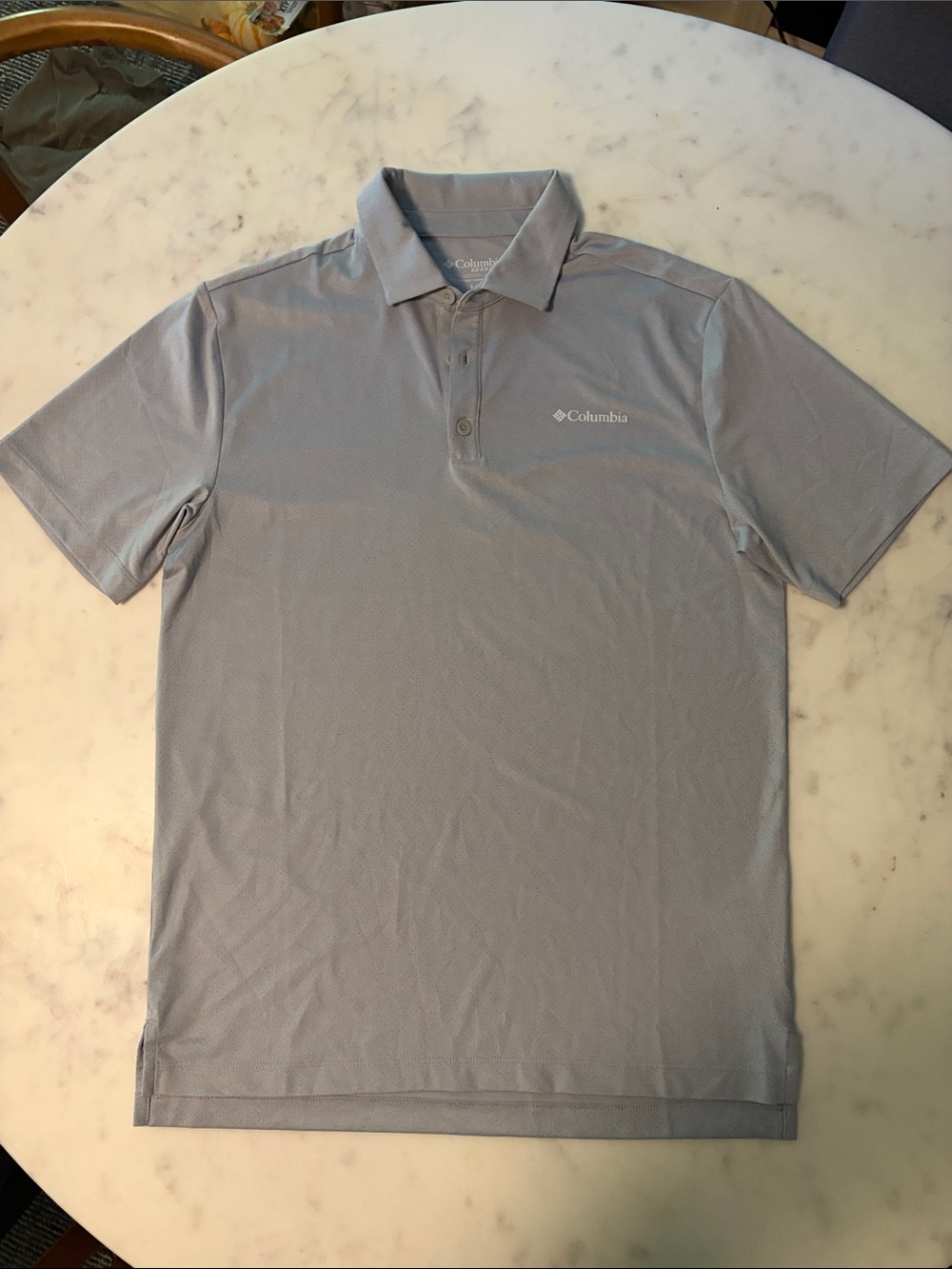Columbia Men’s Light Gray Short-Sleeve Golf Polo